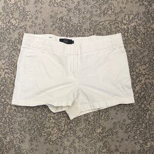J. Crew White Chino Bermuda Shorts